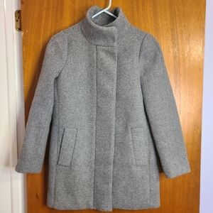 J.Crew Mercantile Gray Wool Blend Coat 0P